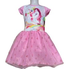 Robe déguisement fille motif  Licorne du 2 au 8 ans neuf