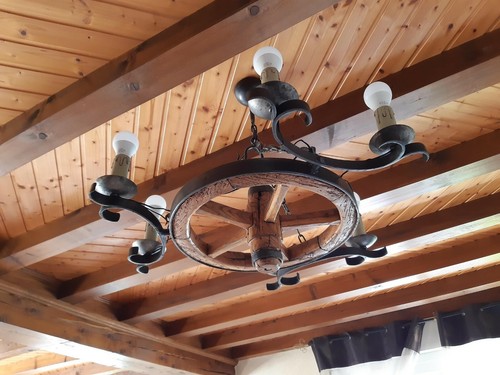 Luminaire lustre fer