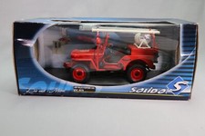 LJ627 SOLIDO 8076 1/18 1:18 Voiture Jeep Willys sapeur pompiers Tarn 1942