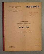 TRS 2503 A, Notice technique d'utilisation et d'entretien BC-659 FR, 1964
