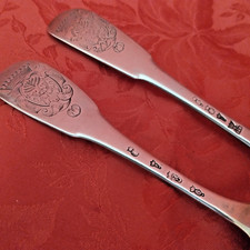 Couvert en argent aux belles armoiries,  Angoulême vers 1758