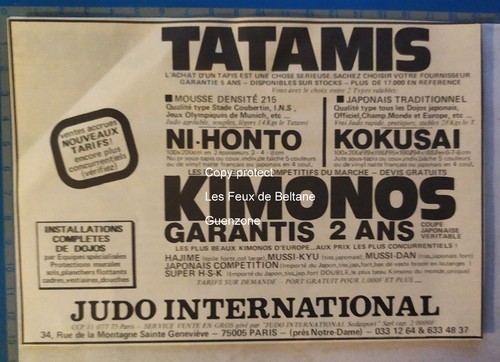 Publicité judo international - judo,