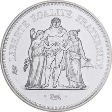 [#1166988] Frankreich, 50 Francs, Hercule, 1980, Paris, série FDC, Silber, STGL