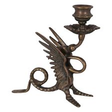 Bougeoir en Laiton Vieilli en