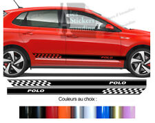 2 BANDES BAS DE CAISSE PORTE POUR POLO GTI WRC AUTOCOLLANT STICKER BD300-2