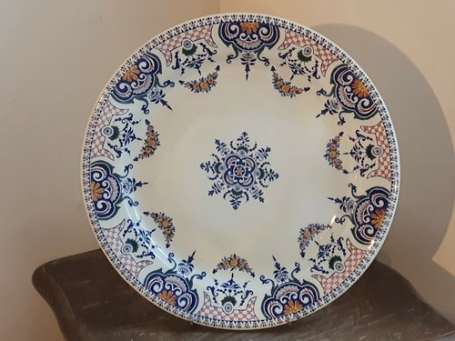 Joli grand plat - grand, faience