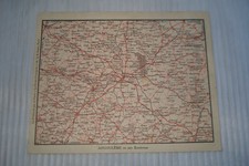Carte routière publicitaire : Angoulême et ses environs - carrosserie automobile