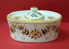 encrier terrine faience ancien circuit 1920 epinal ceramique napoleon 3 moustier