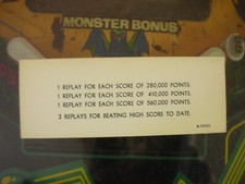 Carte score pour flipper - score,