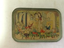 ANCIEN JOUET PLATEAU BLANCHE NEIGE ET LES SEPT NAINS