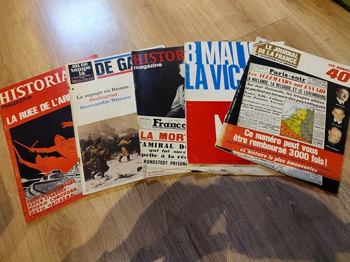 Lot revues magazines - 🪖, x5