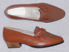 SALAMANDER mocassins cuir cognac P 37 (4 ½) "Neuves"