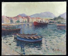 Ancienne huile sur toile signée PAYS BASQUE ? école francaise impressionniste