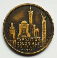 Médaille Exposition Coloniale