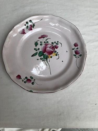 Plat rond faience est - faience, de