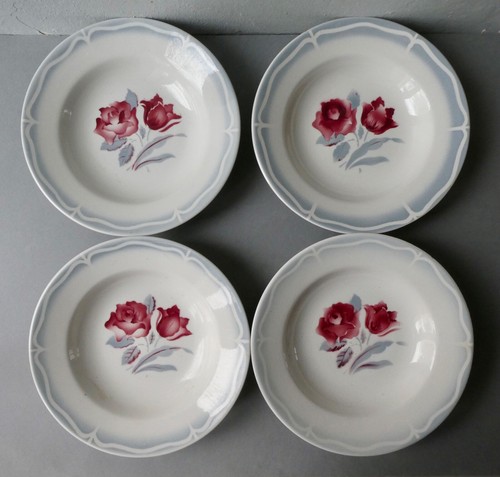 Assiettes creuses digoin - 4,