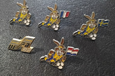Pin’s lot de 5 Football Euro 92 Mascotte Lapin (27)