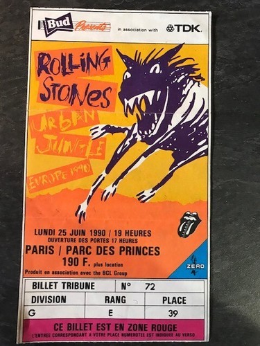 Ancien billet concert - ancien,