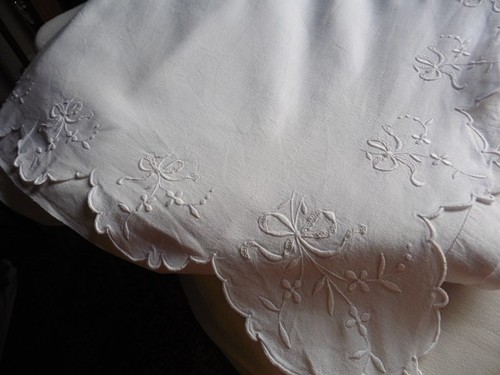 Ancien drap retours - coton, x
