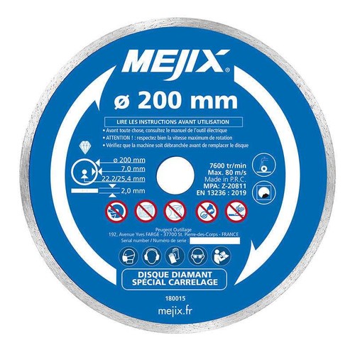 Disque diamant mejix 180015 - disque,