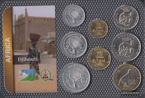 Djibouti fleur coin série - fleur, de