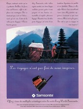  Publicité Advertising 0322  1994   Samsonite  valises bagages  Japon