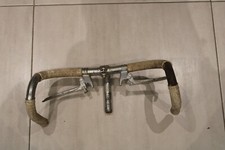 guidon randonneur 1960's avec potence pivo (handlebars vélo bike vintage)