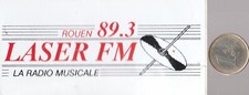 AUTOCOLLANT . Radio. LASER FM