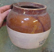 Vintage Crown Pottery Bean pot