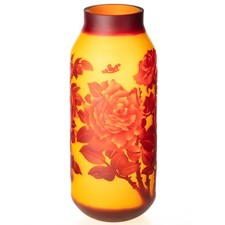 Vase en verre camée fait main