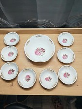 Service à fruits en Porcelaine Selfmann Weiden Bavaria Germany.