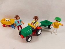 sympa enfant avec tracteur   Playmobil (  parc , jardin   ) 1583
