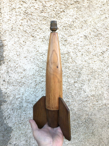 Ancienne lampe bois - lampe,