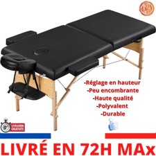 Yaheetec Table Banc Lit de massage pliante Pro Cosmetique esthetique 213 x 70 cm