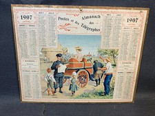 Ancien calendrier 1907 - ancien,