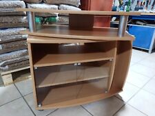 meuble tv de belle qualité couleur bois plateau tournant