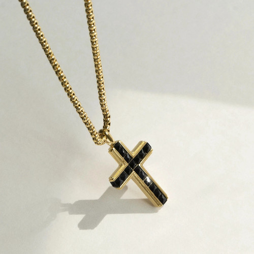 Collier homme chaîne jaune - homme, or