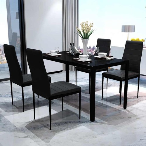 Ensemble table chaises pour - table, et