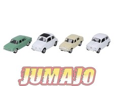 TRI123 Lot 4 X 3 inches Welly : Fiat 500, Skoda 100, Wartburg 353, fiat 600