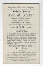Maison Suisse Alex. M. Stocker - Rome - Magasin d'articles religieux