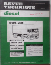 revue technique DIESEL n° 124 camion IVECO-UNIC porteurs et tracteurs 190 