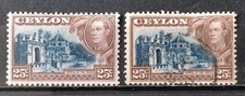 CEYLAN 1937-49 lot 2 timbres