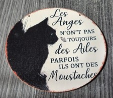 Plaque bois murale - -les, anges