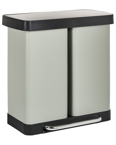 Poubelle double moderne fer - poubelle,
