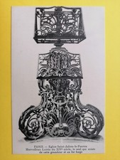 CPA PARIS ÉGLISE St JULIEN le PAUVRE LUTRIN du XIVe Siècle Pupitre chevalet