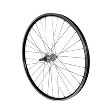 Roue vtc 700x35 arriere alu noir double paroi moy alu axe plein rl 7/6v