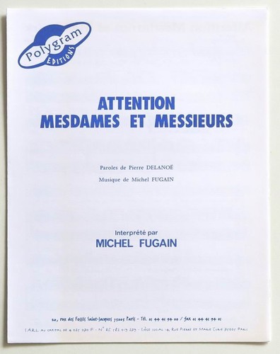 Partition sheet music - , michel