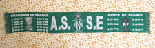 Echarpe Saint Etienne Les Vert supporter Coupe de France vintage scarf ASSE