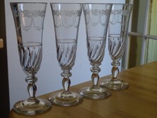 BACCARAT 4 ANCIENNES FLUTES