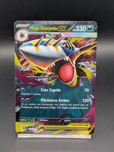 Carte pokemon méga sharpedo - carte,